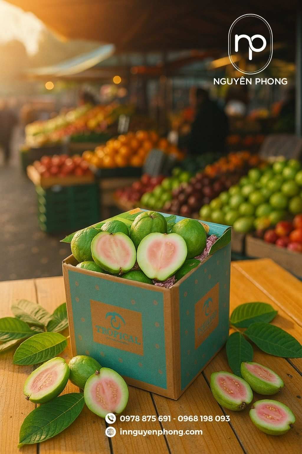 Thùng carton đựng ổi in theo yêu cầu